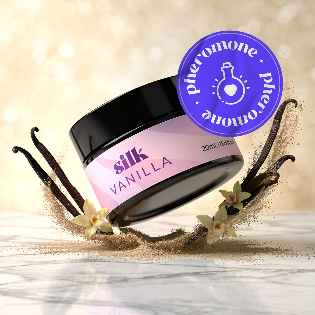 Crushious Silk - Massage Candle with Pheromones and Vanilla Scent - 0.68 fl oz / 20 ml (7403254162525)