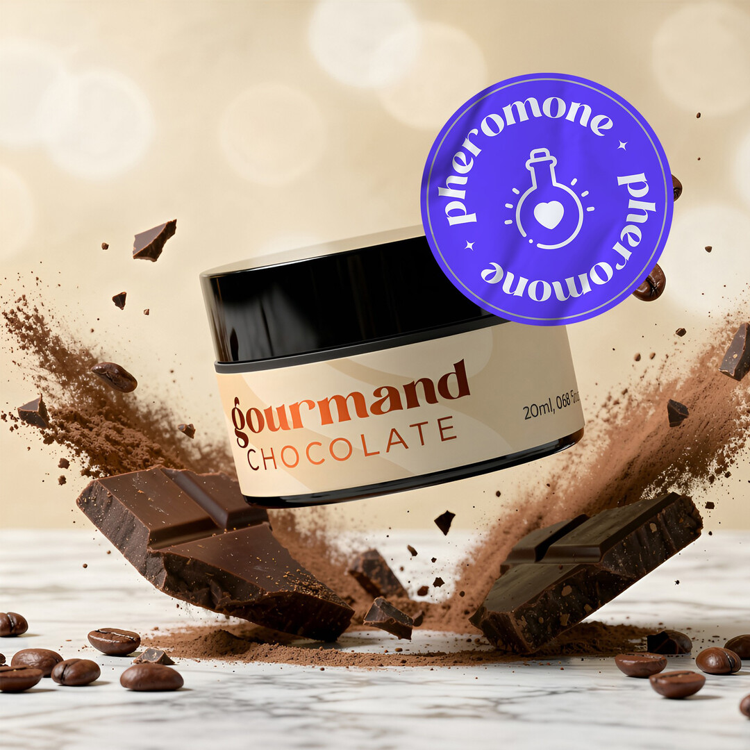 Crushious Gourmand - Massage Candle with Pheromones and Chocolate Scent - 0.68 fl oz / 20 ml (7403254162501)