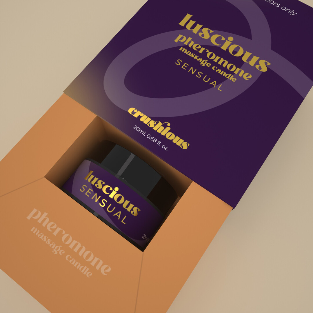 Crushious Luscious - Massage Candle with Pheromones and Sensual Aroma - 0.68 fl oz / 20 ml (7403254162563)