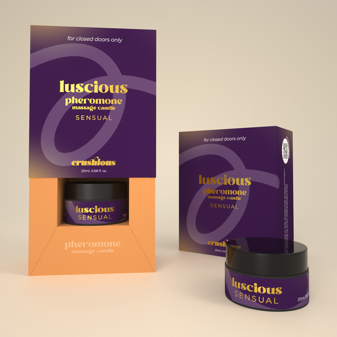 Crushious Luscious - Massage Candle with Pheromones and Sensual Aroma - 0.68 fl oz / 20 ml (7403254162563)