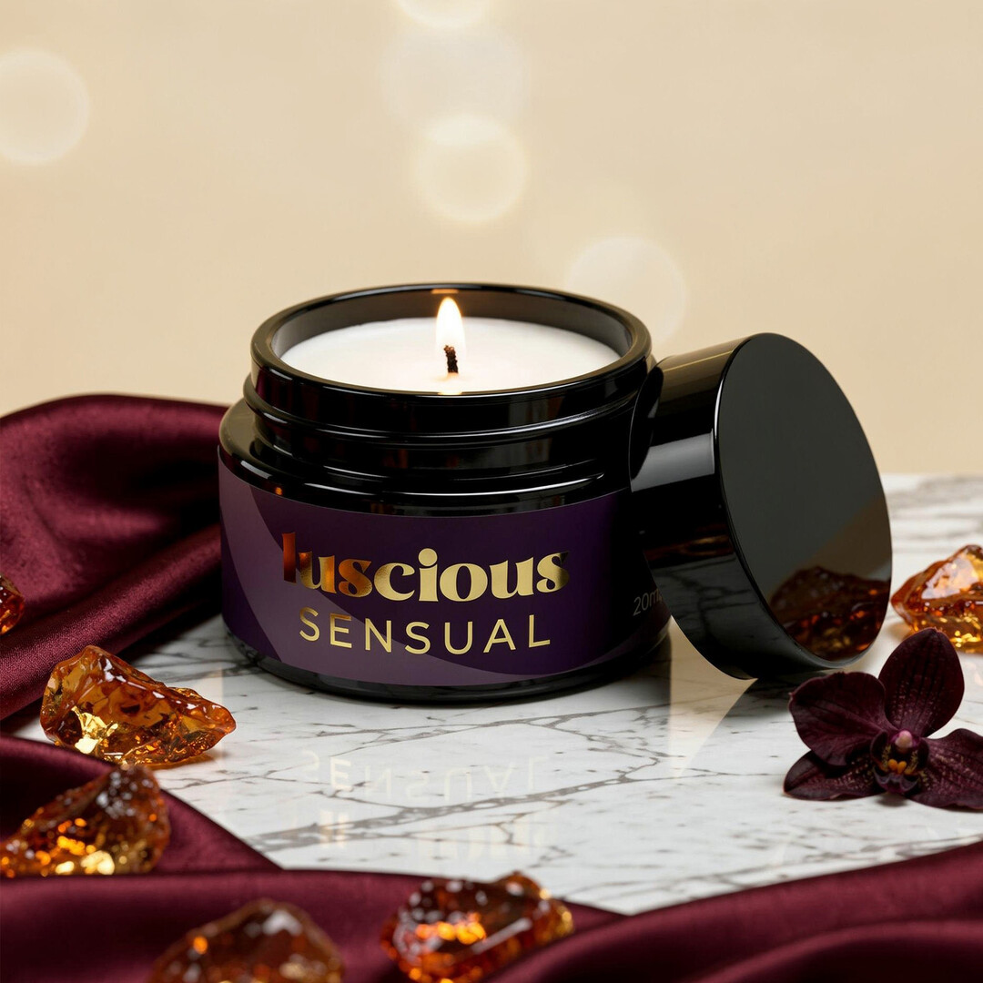 Crushious Luscious - Massage Candle with Pheromones and Sensual Aroma - 0.68 fl oz / 20 ml (7403254162563)