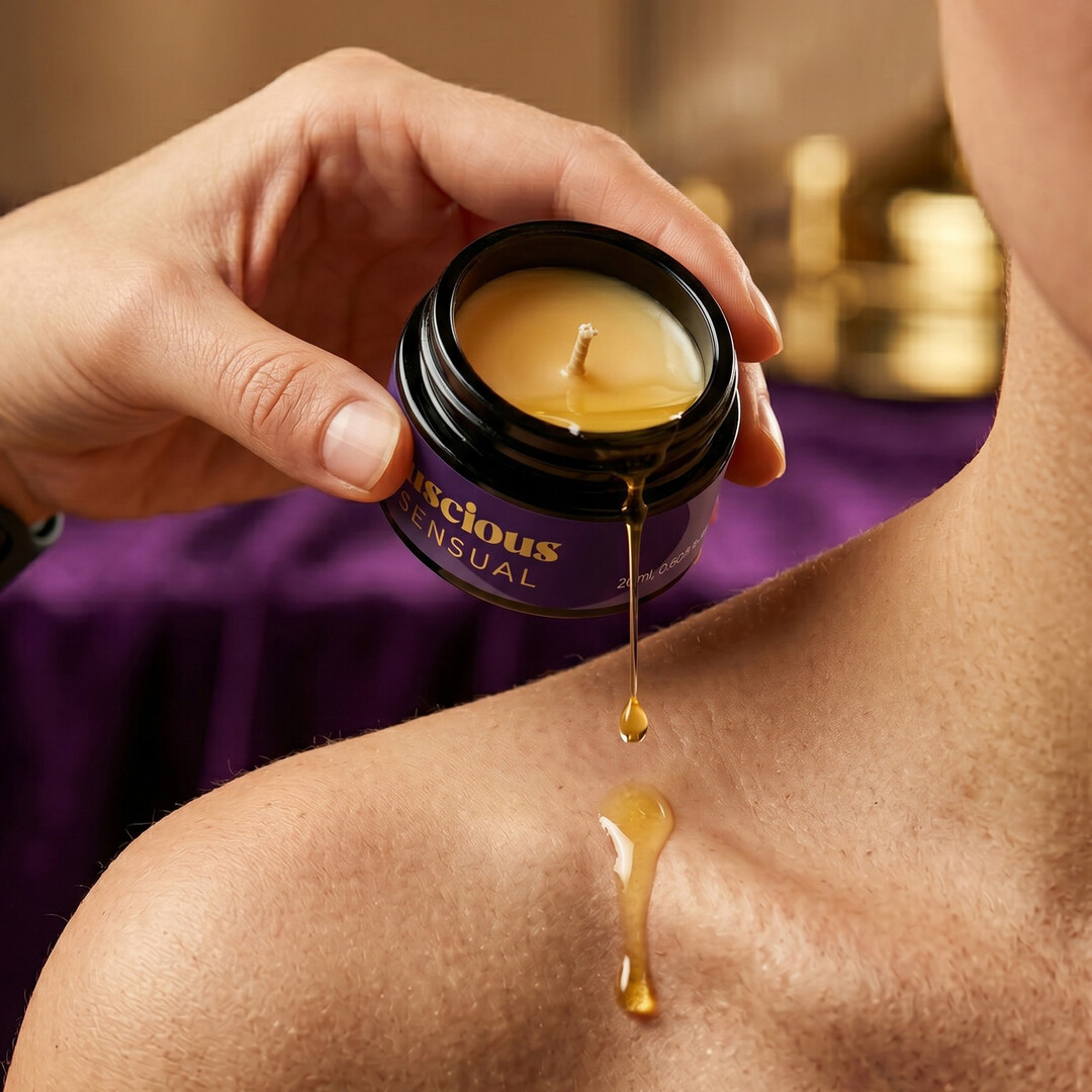 Crushious Luscious - Massage Candle with Pheromones and Sensual Aroma - 0.68 fl oz / 20 ml (7403254162563)
