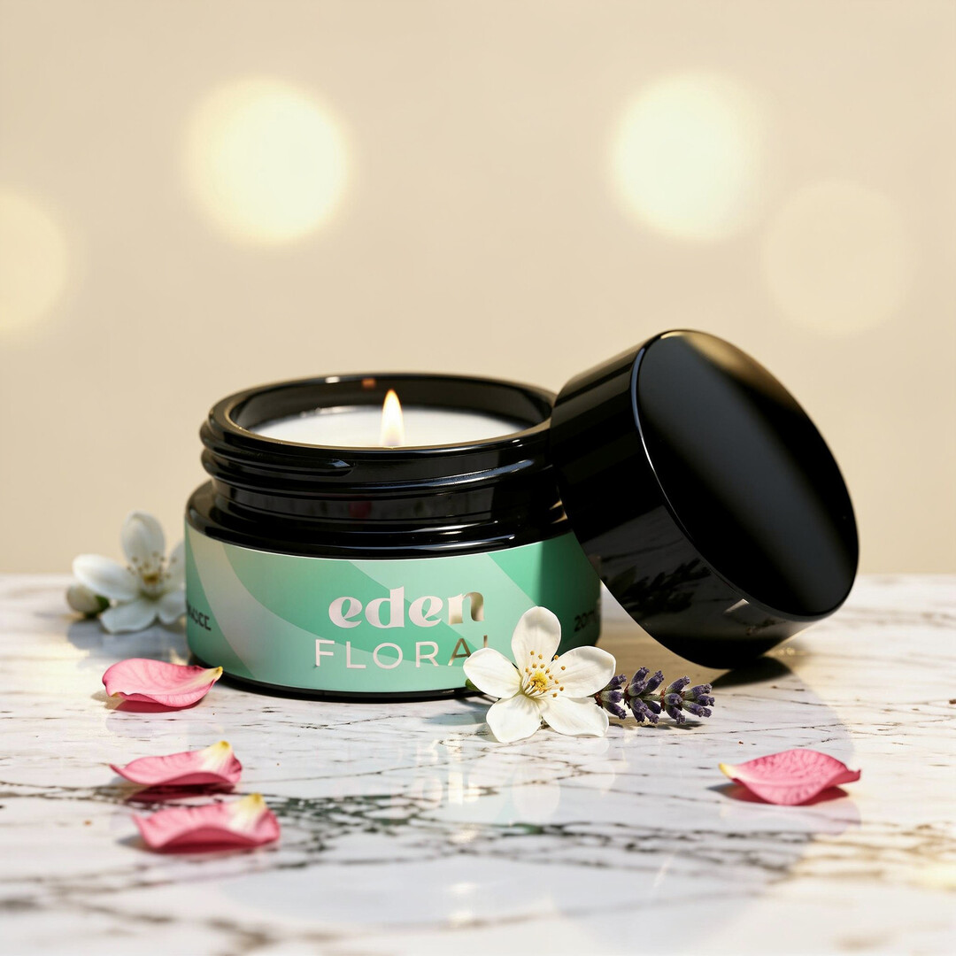 Crushious Eden - Massage Candle with Pheromones and Floral Aroma - 0.68 fl oz / 20 ml (7403254162549)