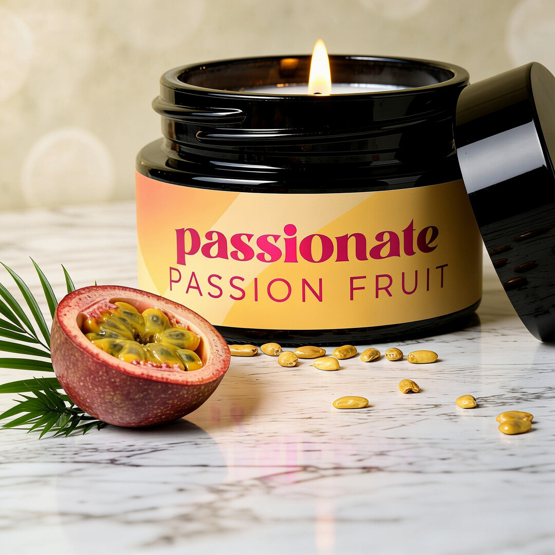 Crushious Passionate - Massage Candle with Pheromones and Passion Fruit Scent - 0.68 fl oz / 20 ml (7403254162600)