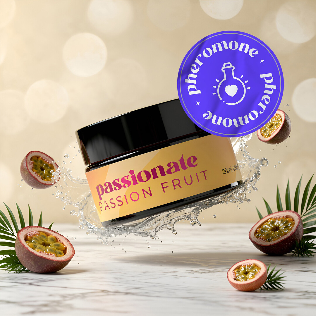 Crushious Passionate - Massage Candle with Pheromones and Passion Fruit Scent - 0.68 fl oz / 20 ml (7403254162600)