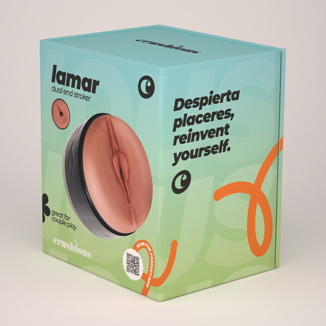 Crushious Lamar - Double Entry Masturbator - Black (7403254162228)