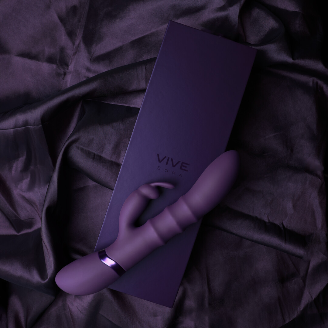 Vive by shots Sora - Up  Down Stimulerende Ringen, Vibrerende G-Spot Rabbit - Paars (8714273493286)