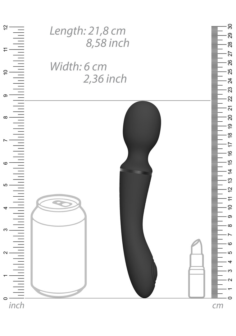 Vive by shots Nami - Pulse Wave  Vibrating Wand - Zwart (7423522539545)