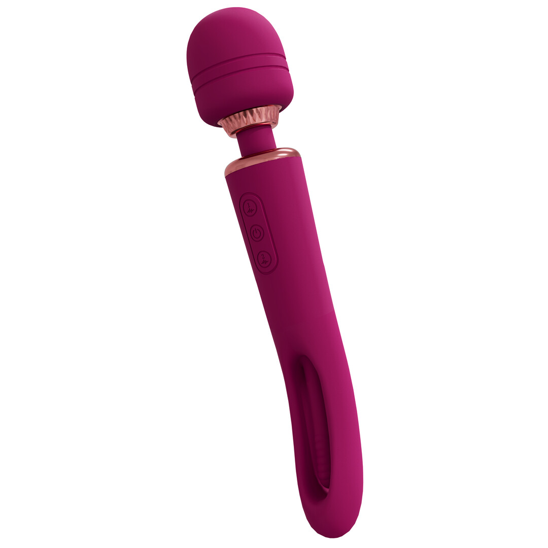 Vive by shots Kiku - Dubbelzijdige Wand met Innovatieve G-Spot Flapper Stimulator - Roze (8714273051820)