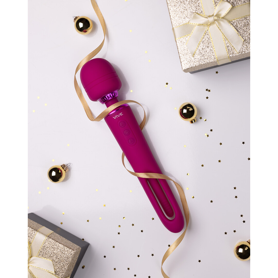 Vive by shots Kiku - Dubbelzijdige Wand met Innovatieve G-Spot Flapper Stimulator - Roze (8714273051820)