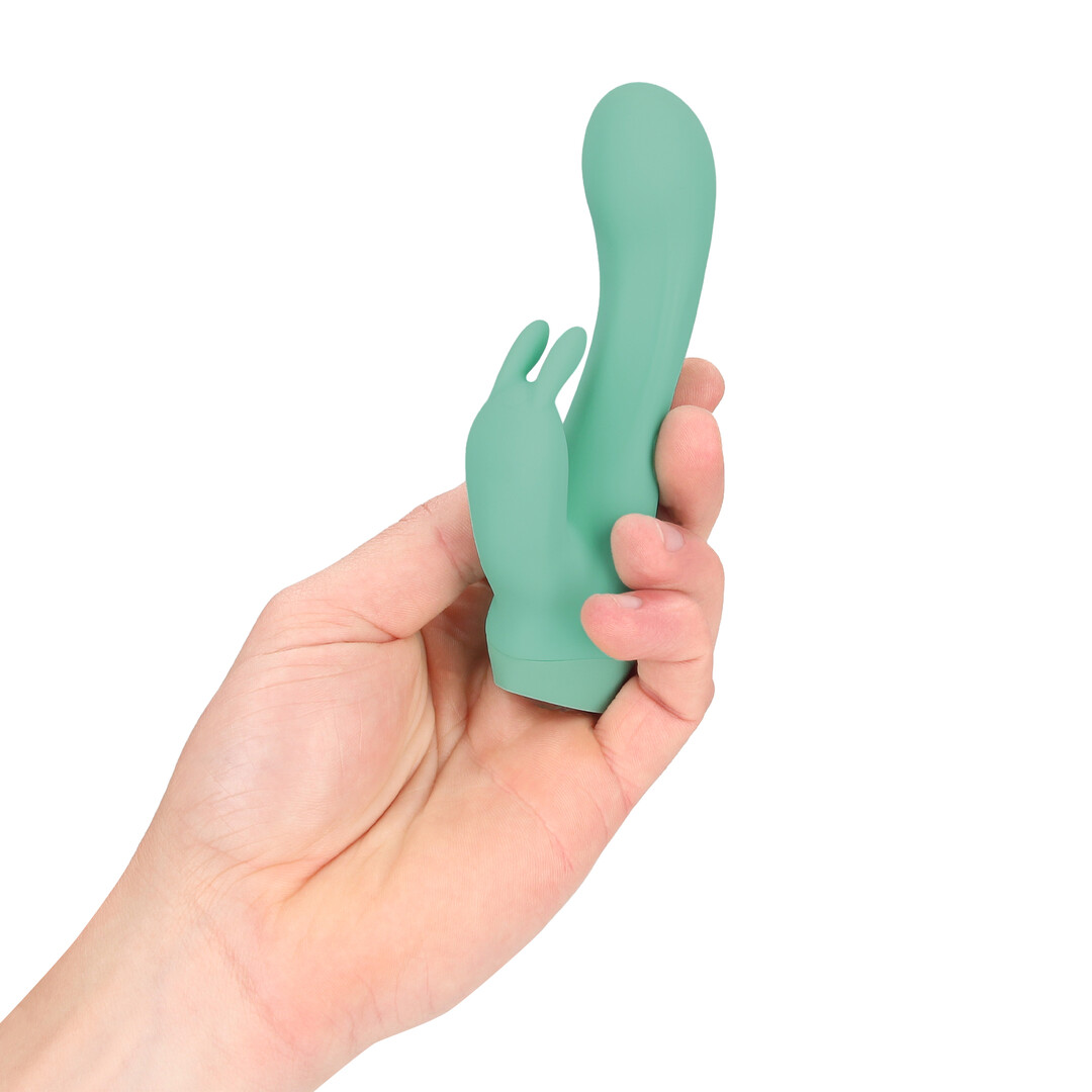 Loveline by shots Mini Dual Rabbit Vibrator - Groen (8714273021472)