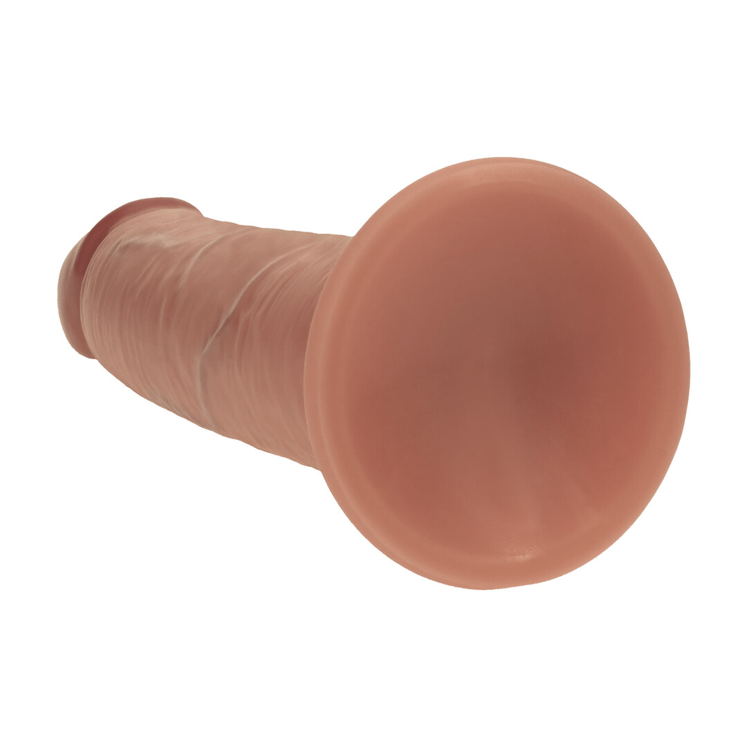 Realrock by shots Dual Density Silicone Realistische Sliding Skin Dildo - 8 / 20,5 cm - Tan (8714273029690)