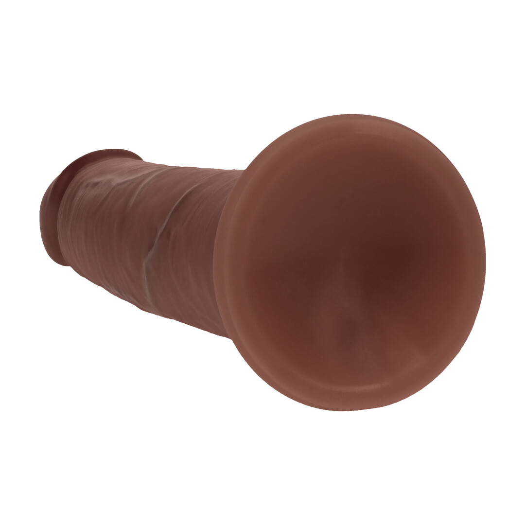 Realrock by shots Dual Density Silicone Realistische Glijdende Huid Dildo - 7 / 18,5 cm - Bruin (8714273029645)