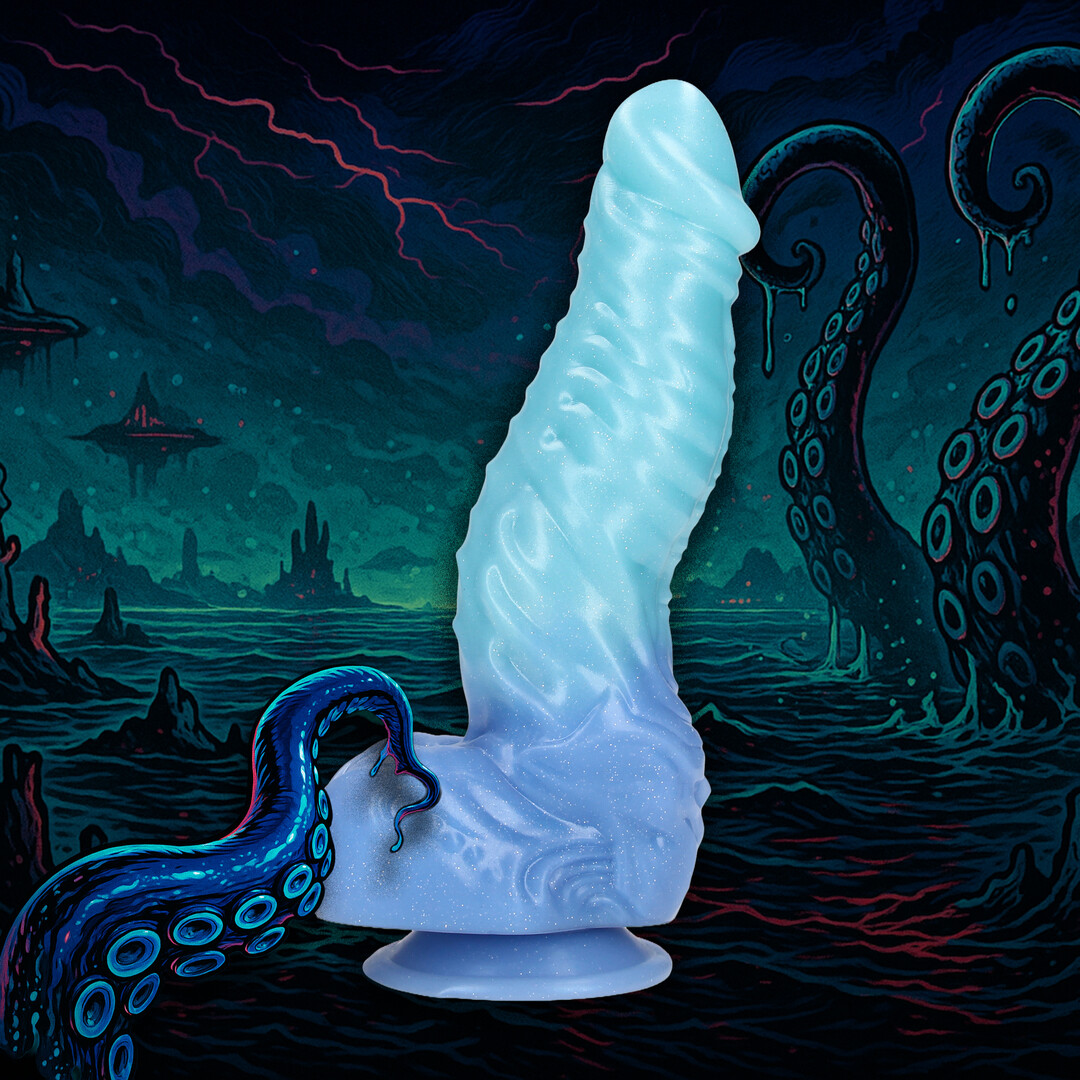 Ouch! by shots Diepzee Hydra - Siliconen Dildo - Blauw (8714273024237)