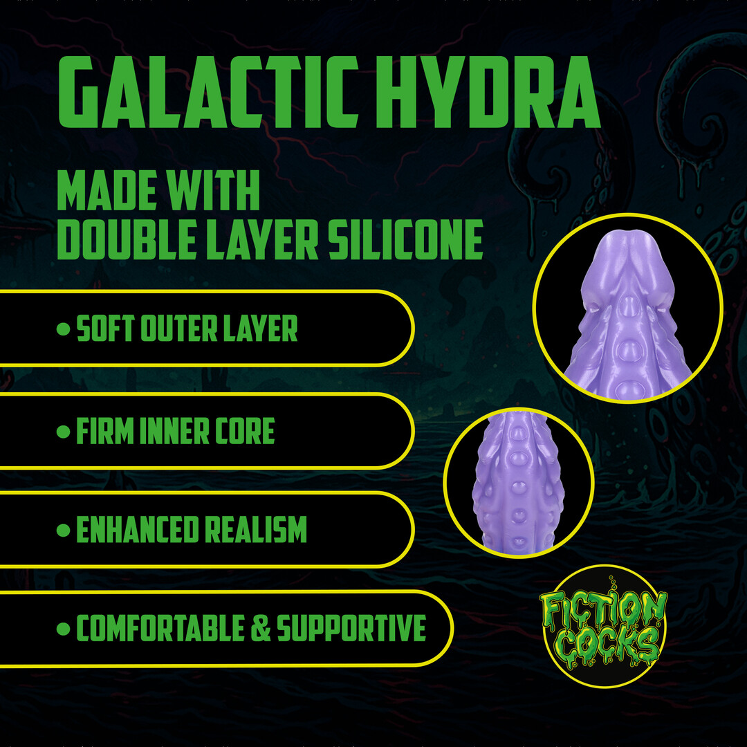 Ouch! by shots Galactic Hydra - Siliconen Dildo - Paars/Blauw (8714273024244)