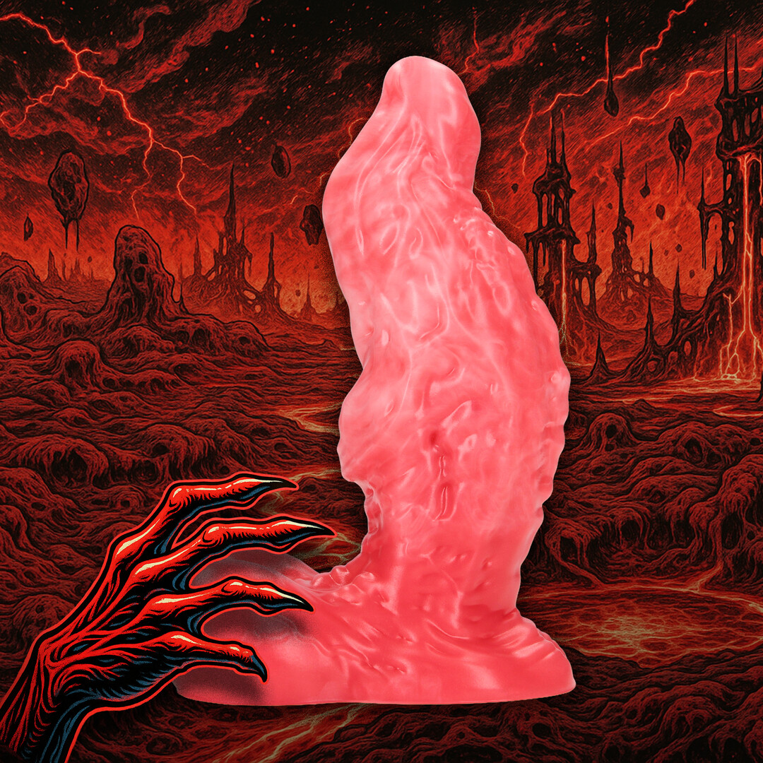 Ouch! by shots Hell Ravager - Siliconen Dildo - Rood (8714273024343)