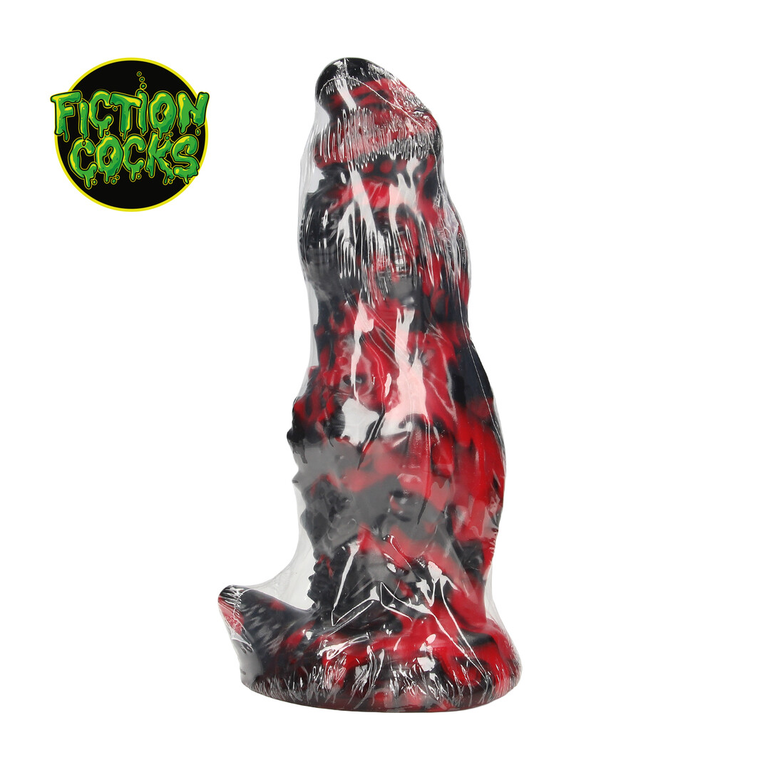 Ouch! by shots Hell Night Fiend - Siliconen Dildo - Rood/Zwart (8714273024275)