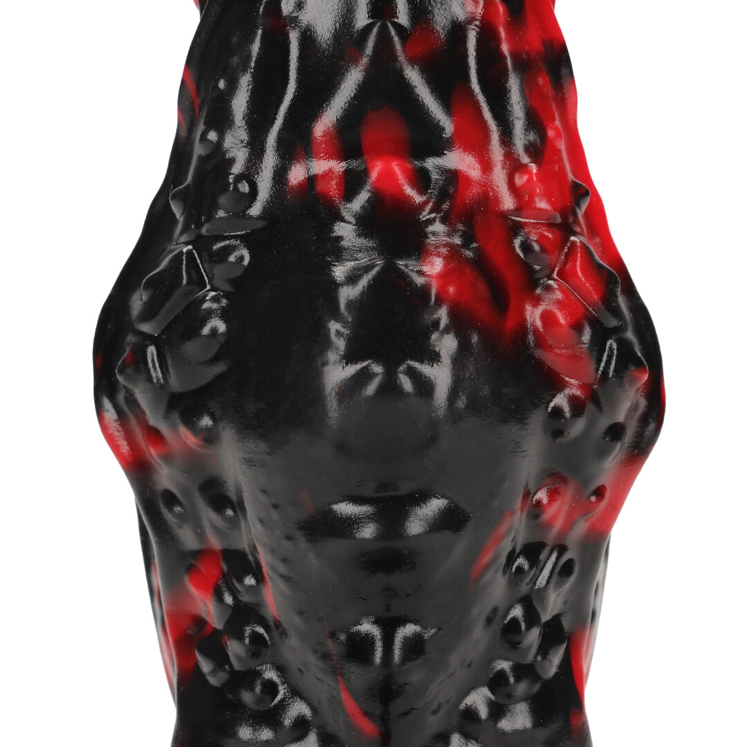 Ouch! by shots Hell Night Fiend - Siliconen Dildo - Rood/Zwart (8714273024275)