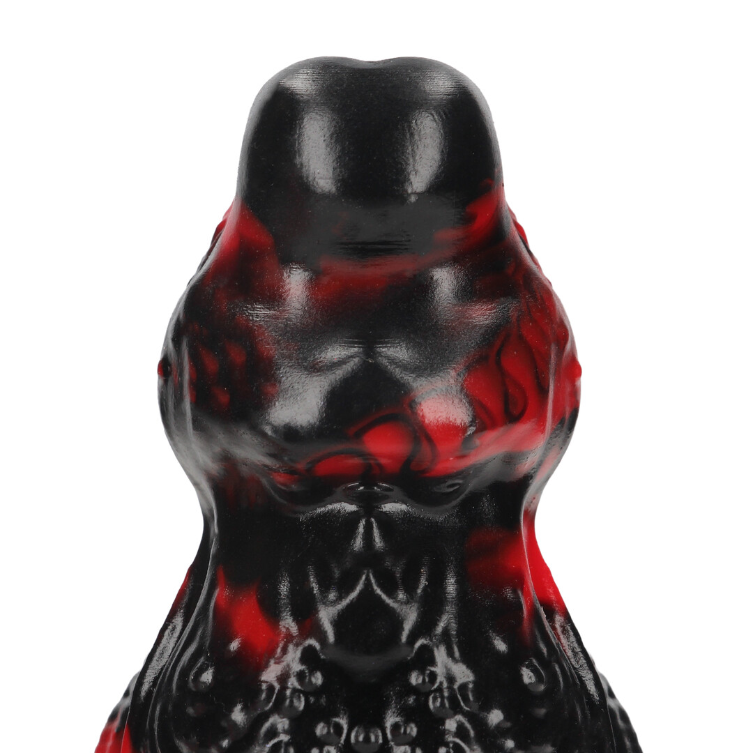 Ouch! by shots Hell Night Fiend - Siliconen Dildo - Rood/Zwart (8714273024275)