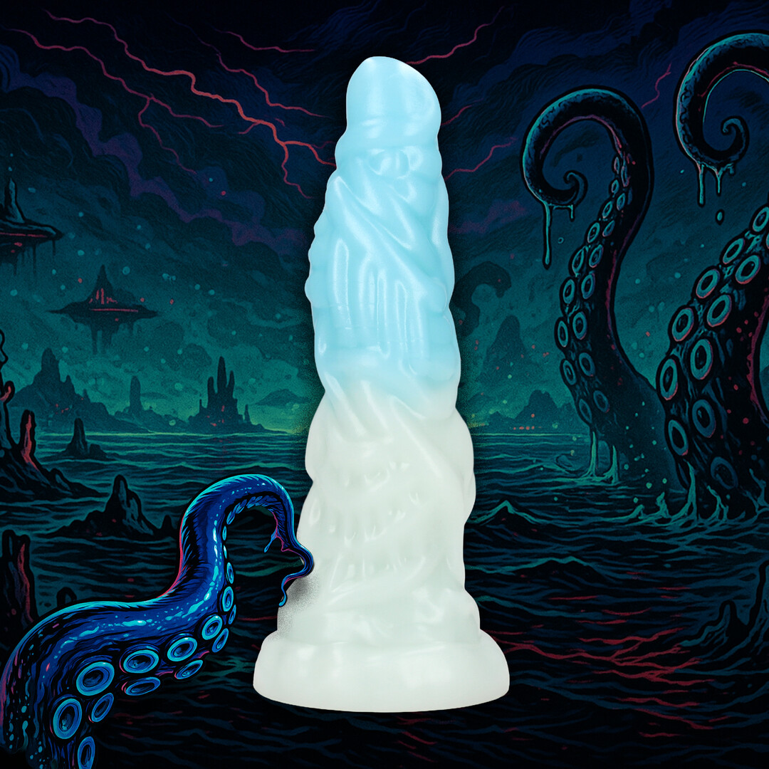 Ouch! by shots Vein Master - Siliconen Dildo - Blauw/Wit (8714273024220)