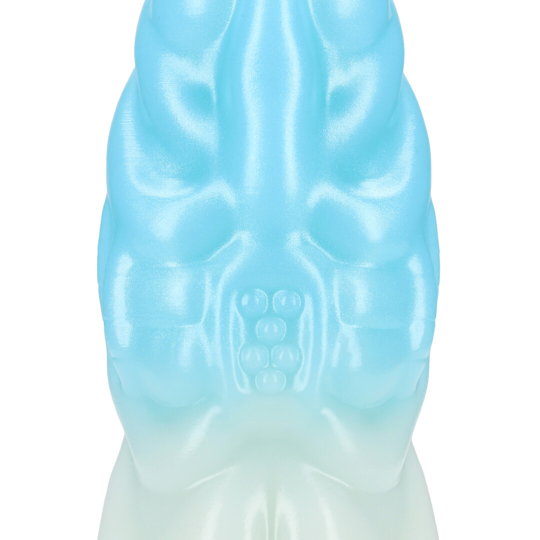 Ouch! by shots Vein Master - Siliconen Dildo - Blauw/Wit (8714273024220)