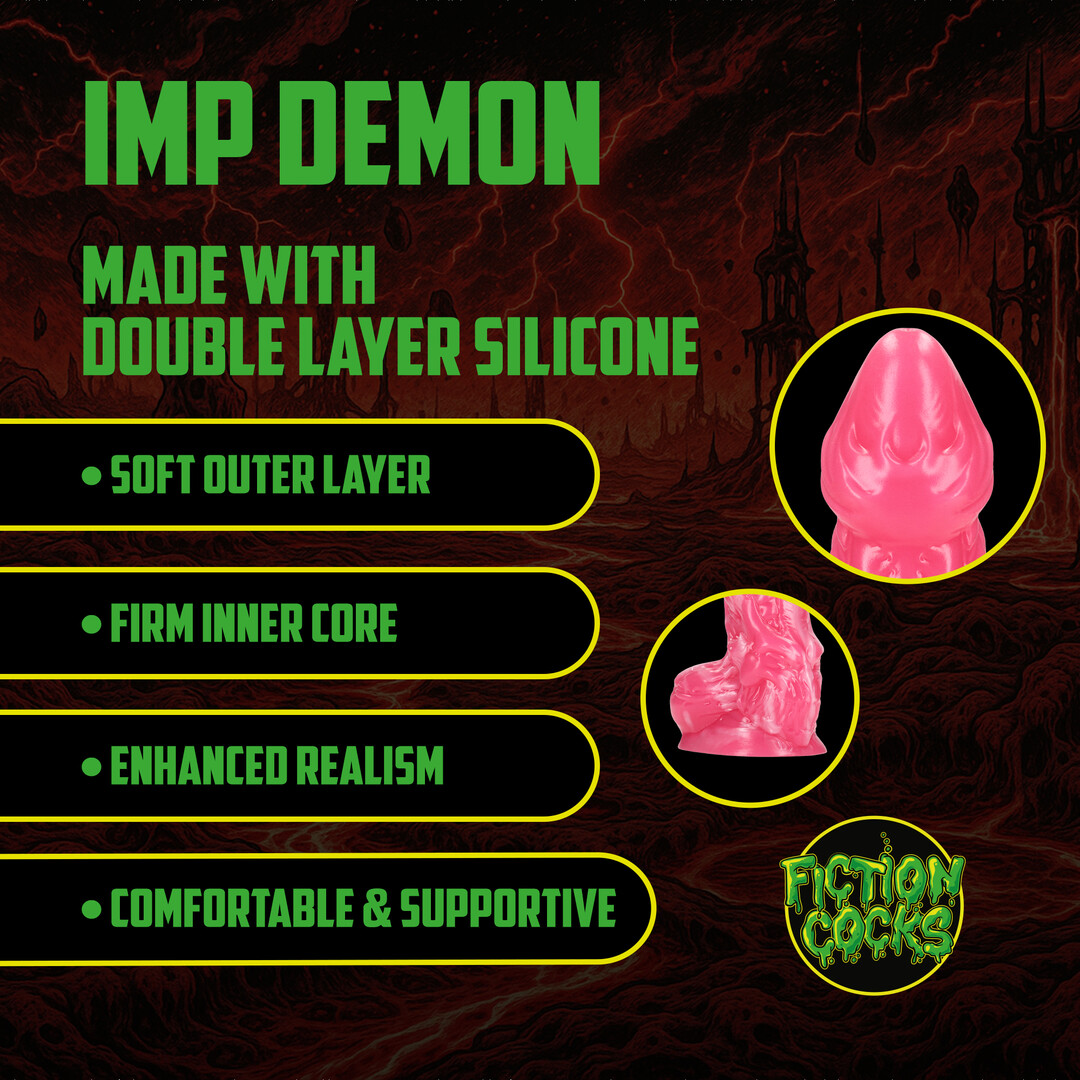 Ouch! by shots Imp Demon - Siliconen Dildo - Rood (8714273024206)