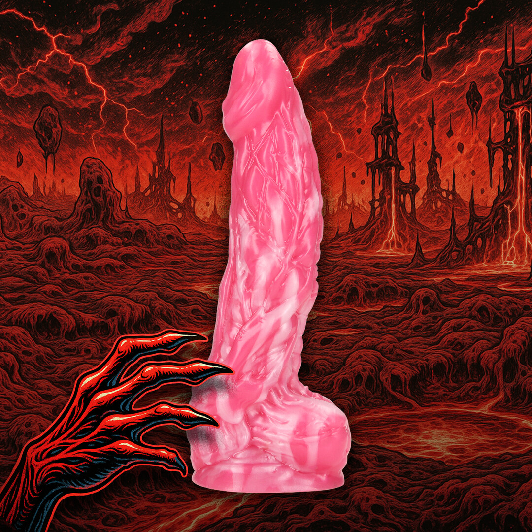 Ouch! by shots Imp Demon - Siliconen Dildo - Rood (8714273024206)