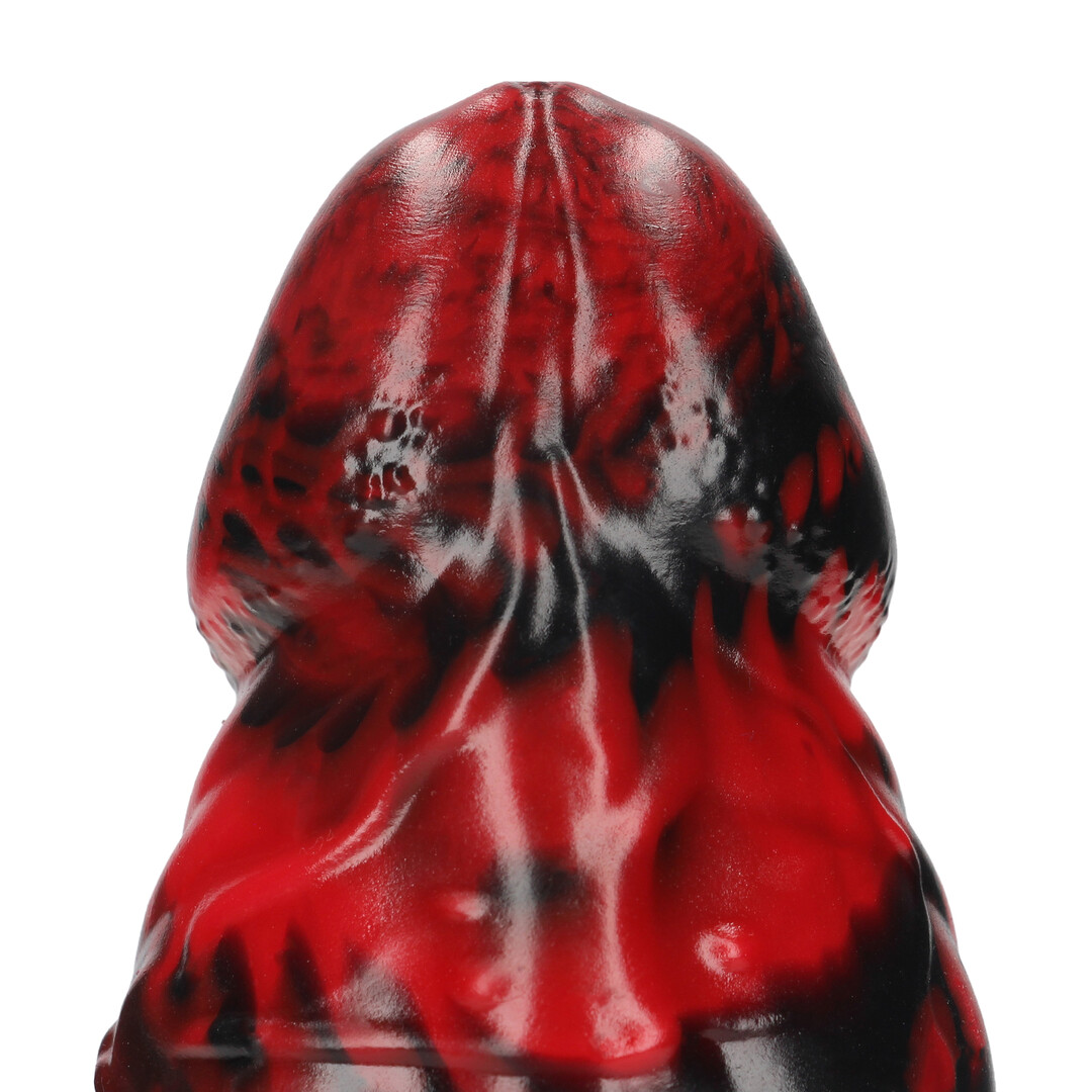 Ouch! by shots Demon Master - Siliconen Dildo - Rood/Zwart (8714273024336)