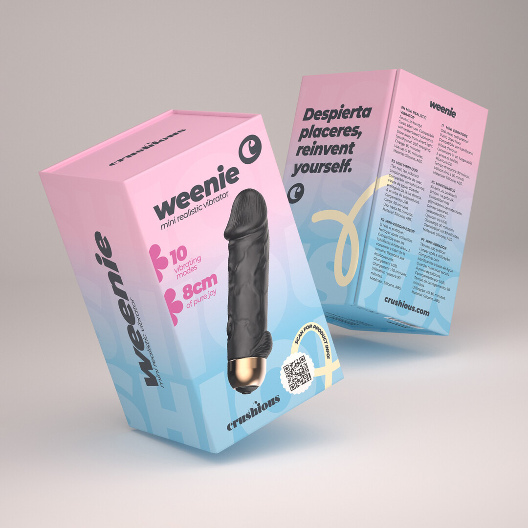 Crushious Weenie - Mini Bullet Vibrator - Black (7403254162235)