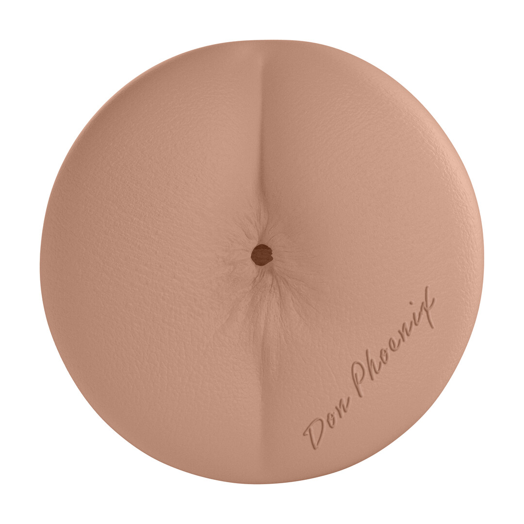 Xkin by shots Metallix - Don Phoenix - Vibrating Torch Masturbator with Suction - Ass - 660g - Red/Tan (8714273031419)