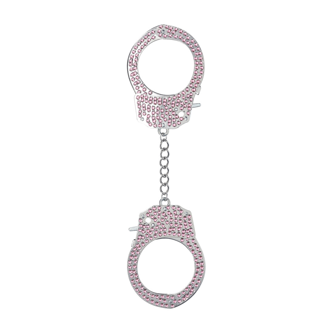 Ouch! by shots Heavy-Duty Diamond Handcuffs - Pink (8714273031099)