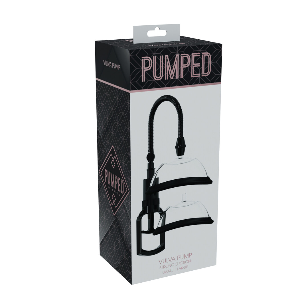 Pumped by shots Handmatige Vagina Pomp - Zwart (8714273029294)