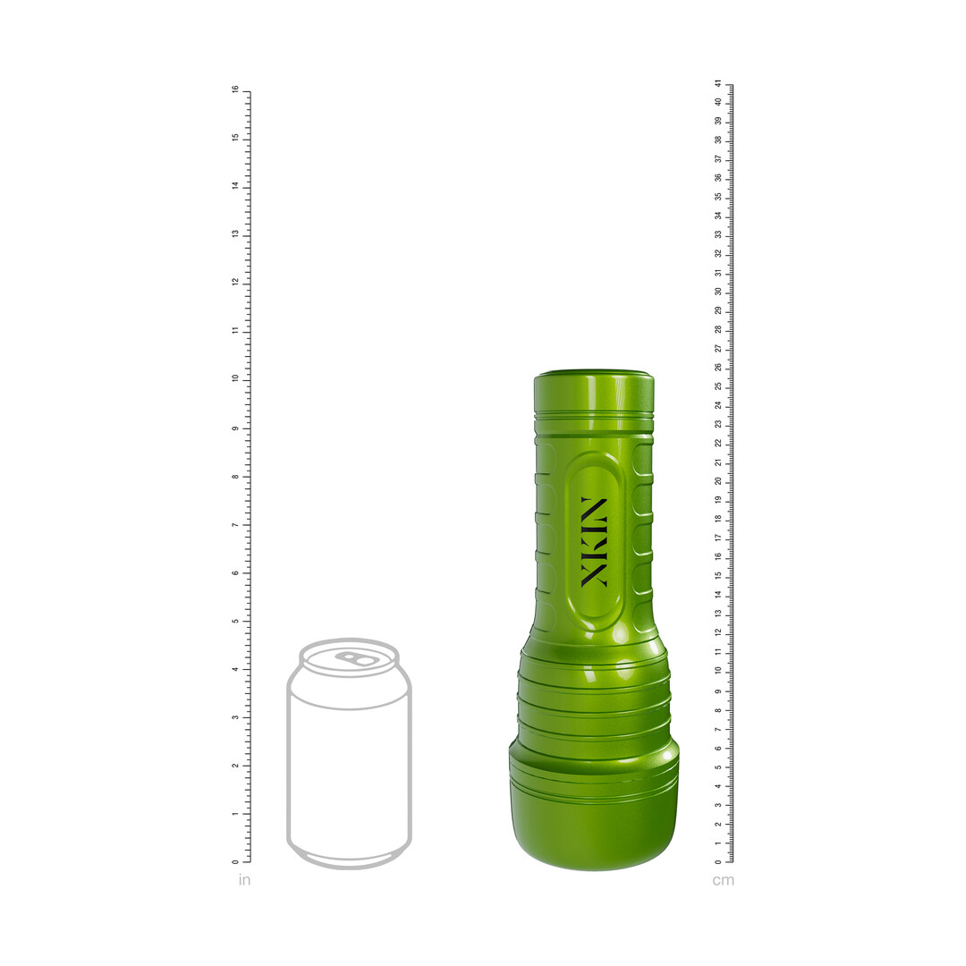 Xkin by shots Metallix - Ivy Sinclair - Vibrating Torch Masturbator - Mouth - 590g - Green/Tan (8714273031327)
