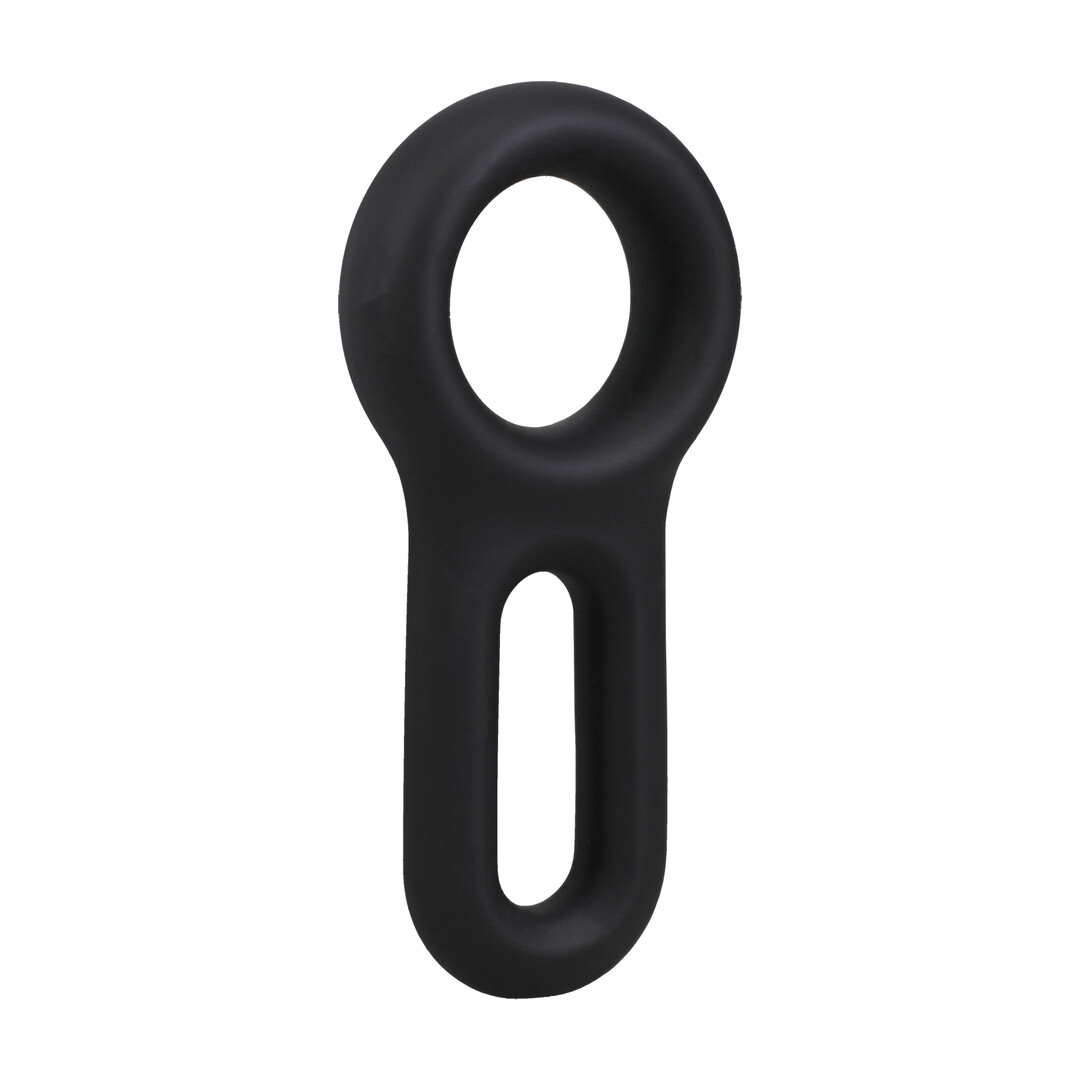 Doc johnson The Keyhole - Silicone Cockring - Black (782421098407)