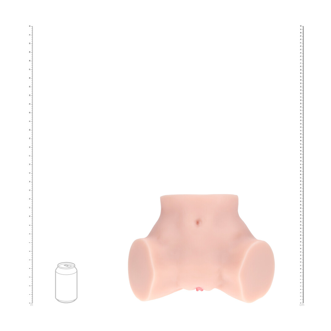 Xkin by shots Bodyforms - Bree Knox - Dubbele Ingang Vibrerende Masturbator - 4,2 kg / 9,3 lbs - Vlees (8714273029997)