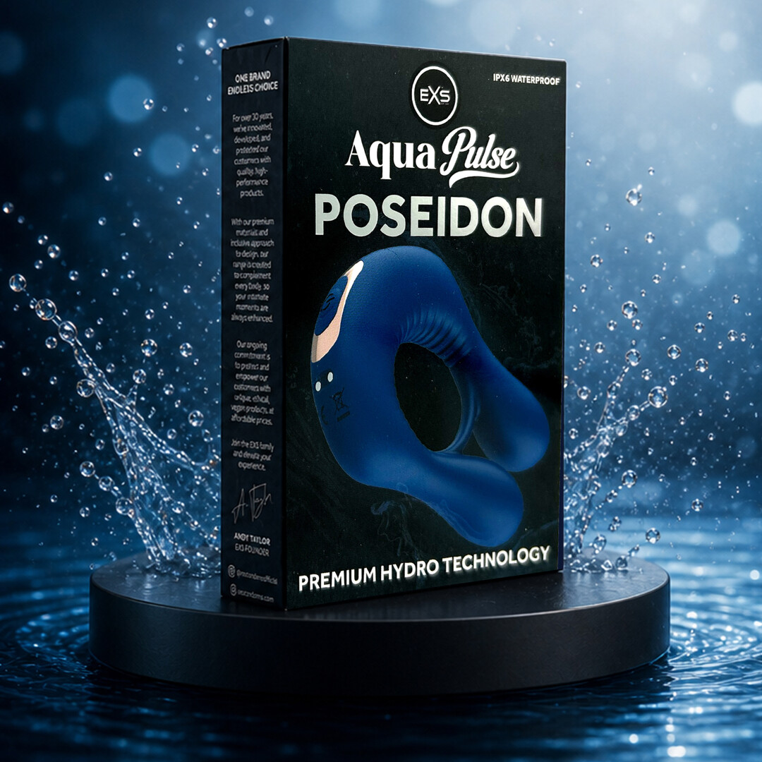 EXS AquaPulse - Poseidon - Vibrerende Prestatie Ring - Blauw (5027701010133)