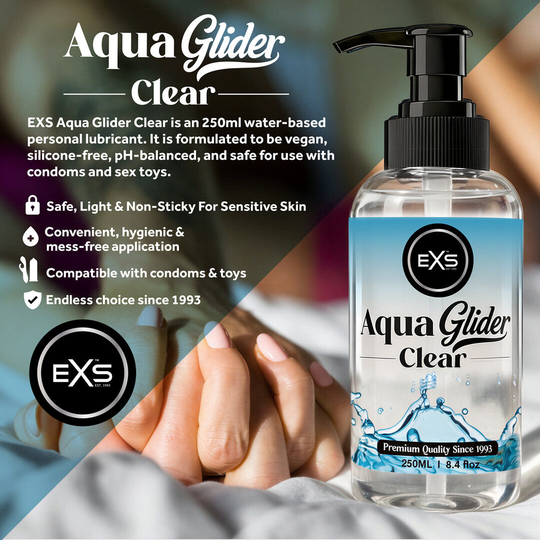 EXS AquaGlider Clear - Waterbasis Glijmiddel - 250 ml (8684936803106)