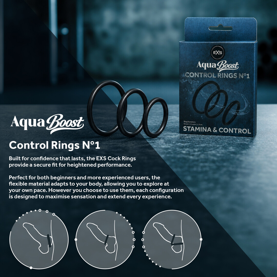 EXS AquaBoost - Controle Ringen (S/M/L) - Zwart (5027701010157)