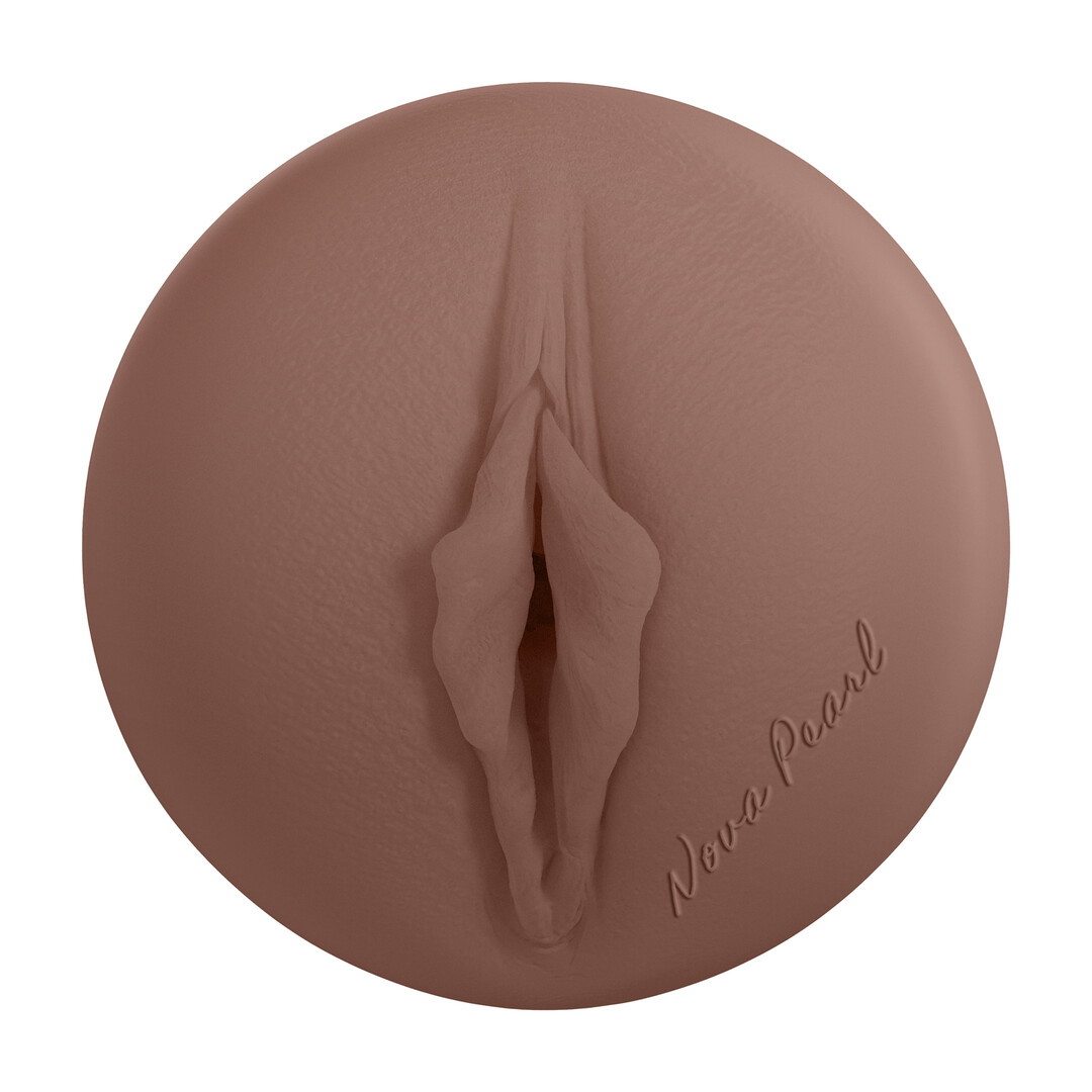 Xkin by shots Metallix - Nova Pearl - Vibrating Torch Masturbator - Pussy - 590g - Silver/Brown (8714273031334)