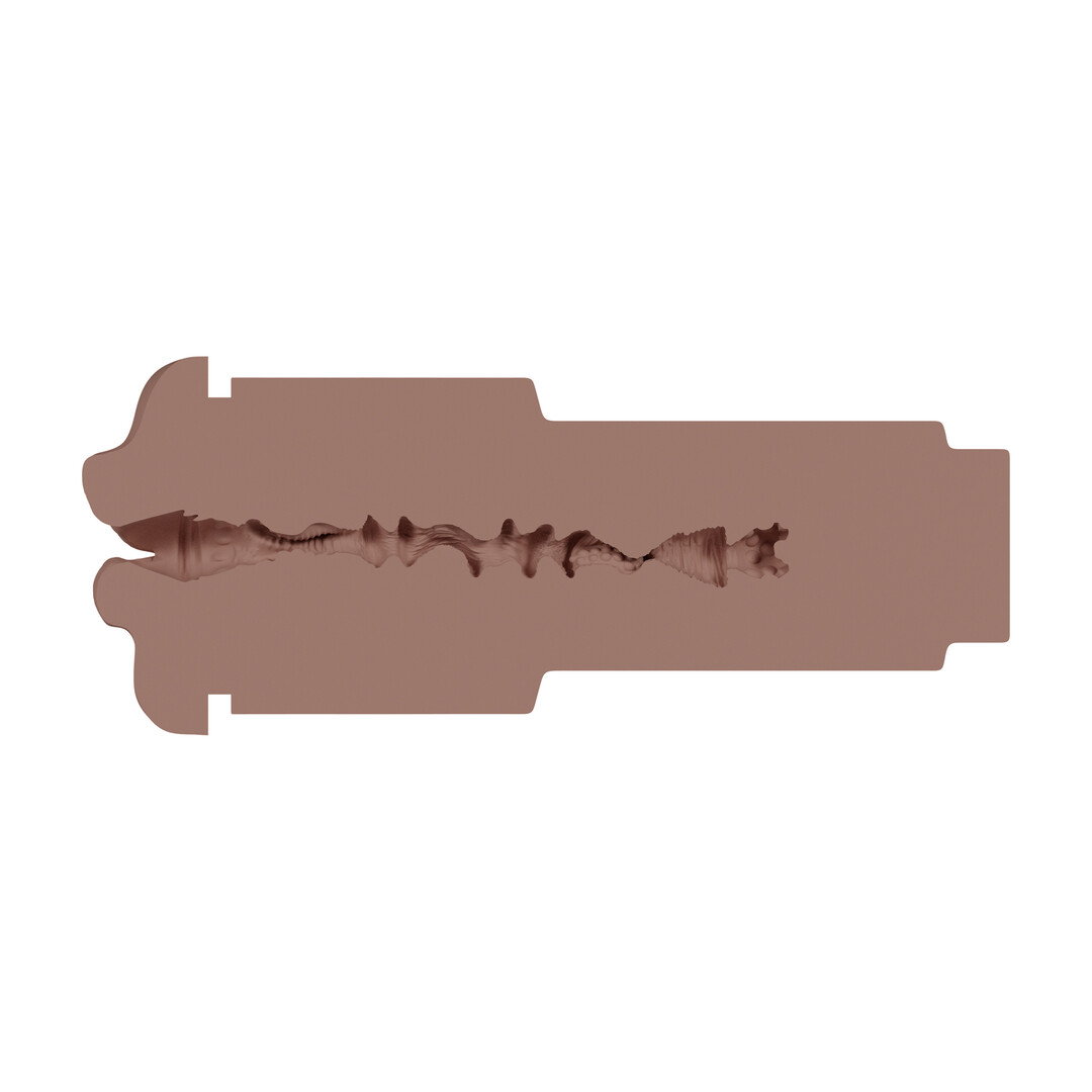 Xkin by shots Metallix - Axel Steel - Torch Masturbator - Mouth - 570g - Blue/Brown (8714273031303)
