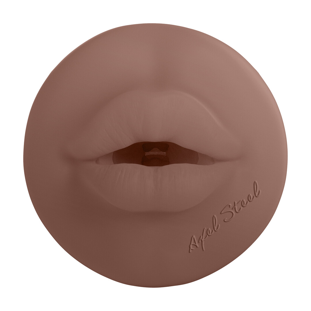 Xkin by shots Metallix - Axel Steel - Torch Masturbator - Mouth - 570g - Blue/Brown (8714273031303)