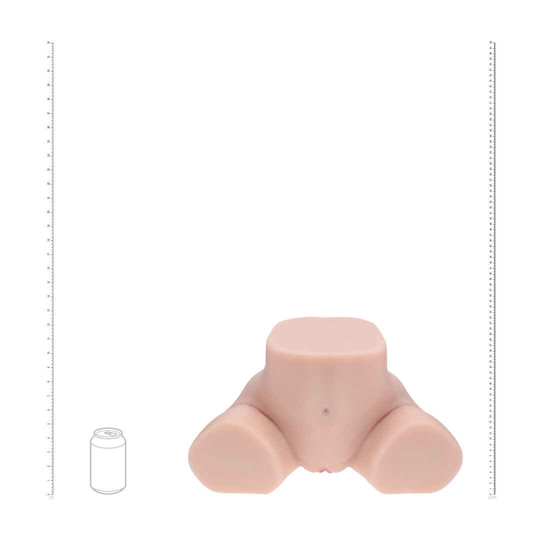 Xkin by shots Bodyforms - Elina Rosewood - Dual Entry Vibrerende Masturbator - 7 kg / 15,4 lbs - Vlees (8714273029874)