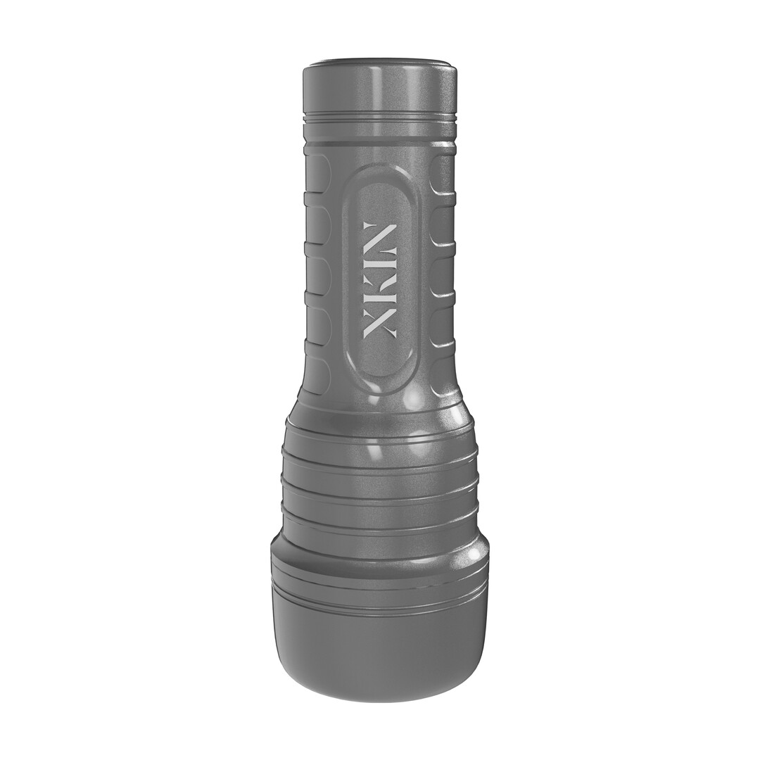 Xkin by shots Metallix - Dana Frost - Torch Masturbator - Pussy - 570g - Silver/Tan (8714273031273)