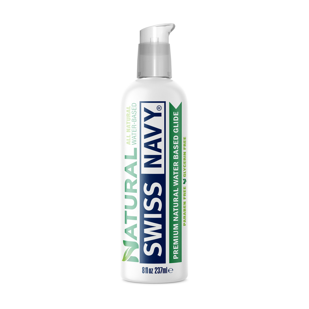 Swiss navy Natural - Premium All Natural Waterbased Lubricant - 8 fl oz / 236 ml (699439007782)