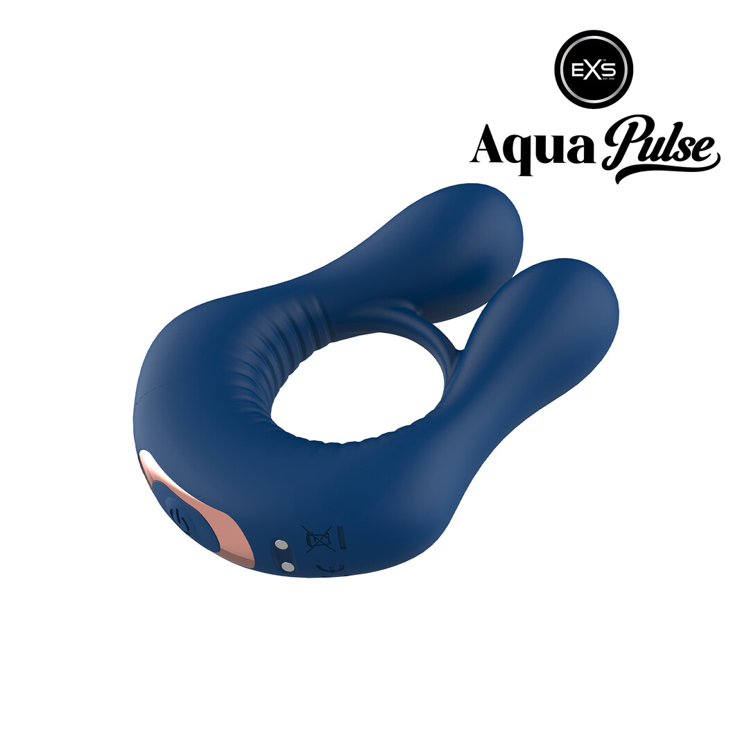 EXS AquaPulse - Poseidon - Vibrerende Prestatie Ring - Blauw (5027701010133)