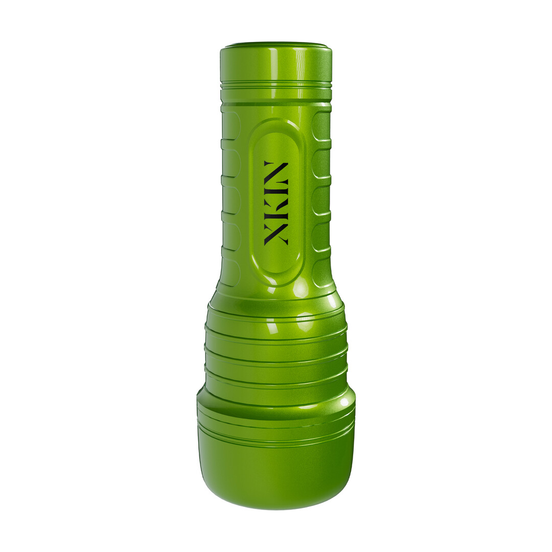 Xkin by shots Metallix - Lipsy Jade - Torch Masturbator - Mouth - 570g - Green/Flesh (8714273031266)