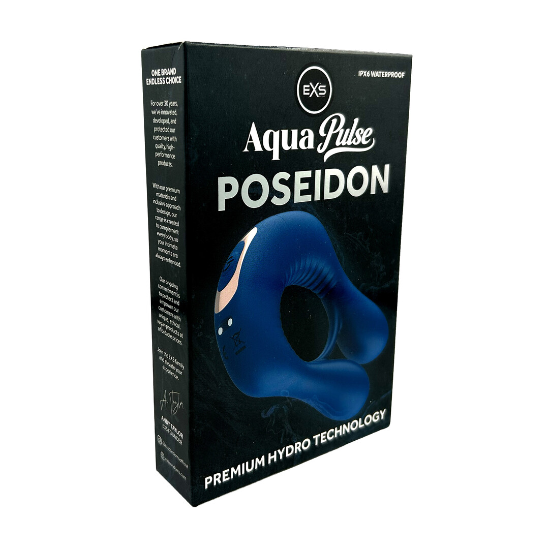 EXS AquaPulse - Poseidon - Vibrerende Prestatie Ring - Blauw (5027701010133)