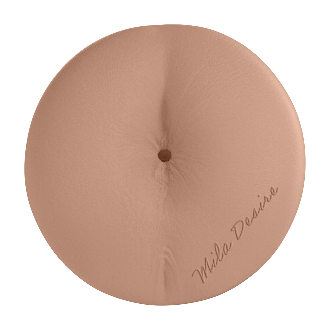 Xkin by shots Metallix - Mila Desire - Vibrating Torch Masturbator with Suction - Ass - 660g - Rose Gold/Tan (8714273031402)