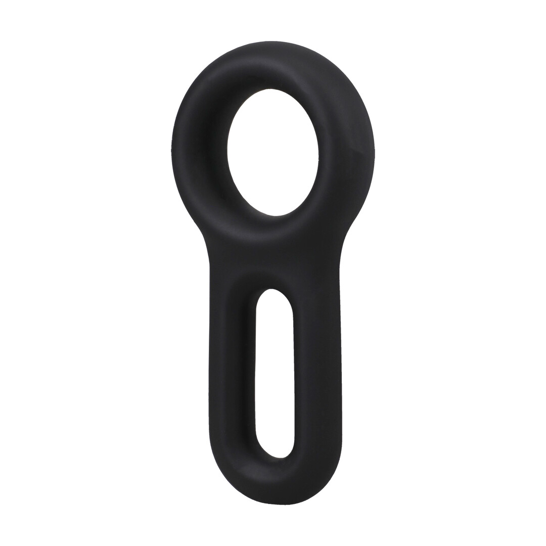 Doc johnson The Keyhole - Silicone Cockring - Black (782421098407)