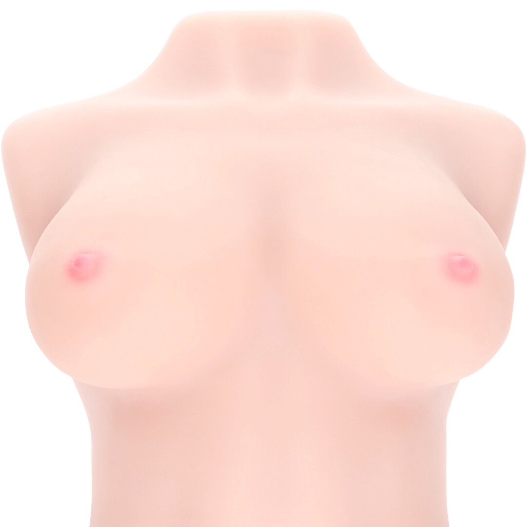 Xkin by shots Bodyforms - Ava Monroe - Dubbele Ingang Vibrerende Masturbator met Mouwen - 20 kg / 44,1 lbs - Vlees (8714273030023)
